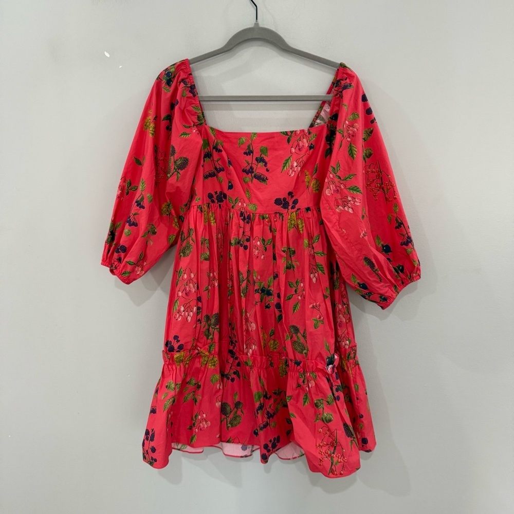 Cara Cara Dress Sip Sip Mini in Botanical Coral Floral - Picture 3 of 5